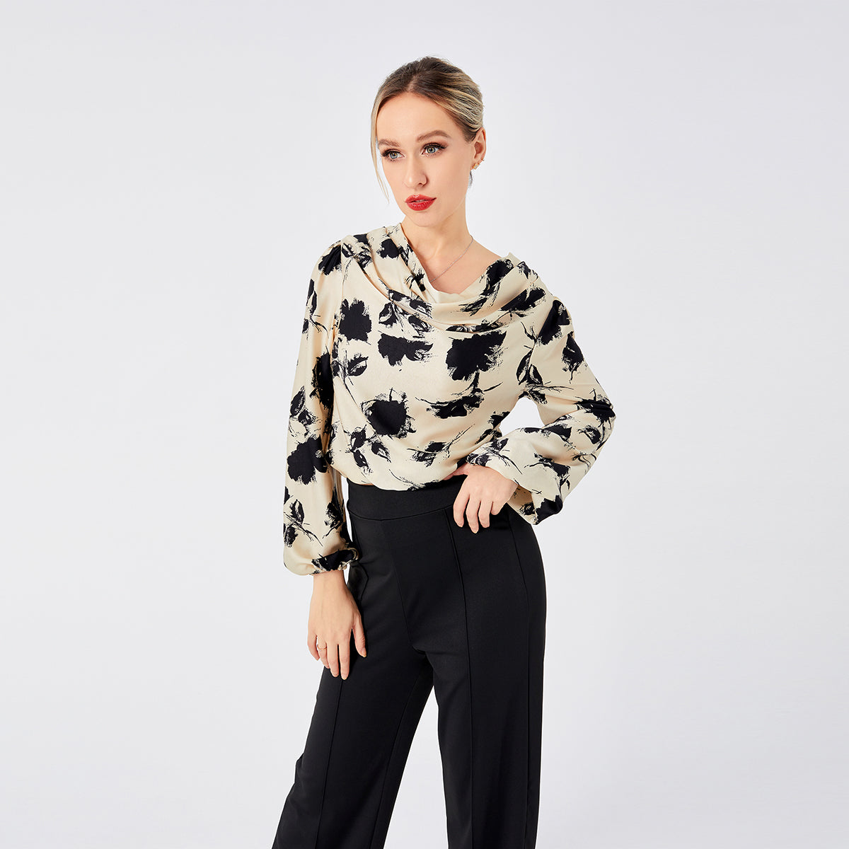 Mélodie | Blouse Élégante avec Imprimé Chic et Confort Optimal pour Femmes