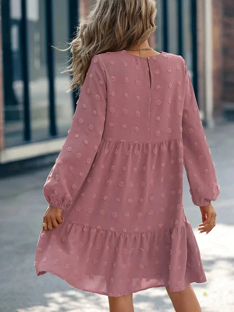 Lilli - Magnifique robe superposée à manches longues