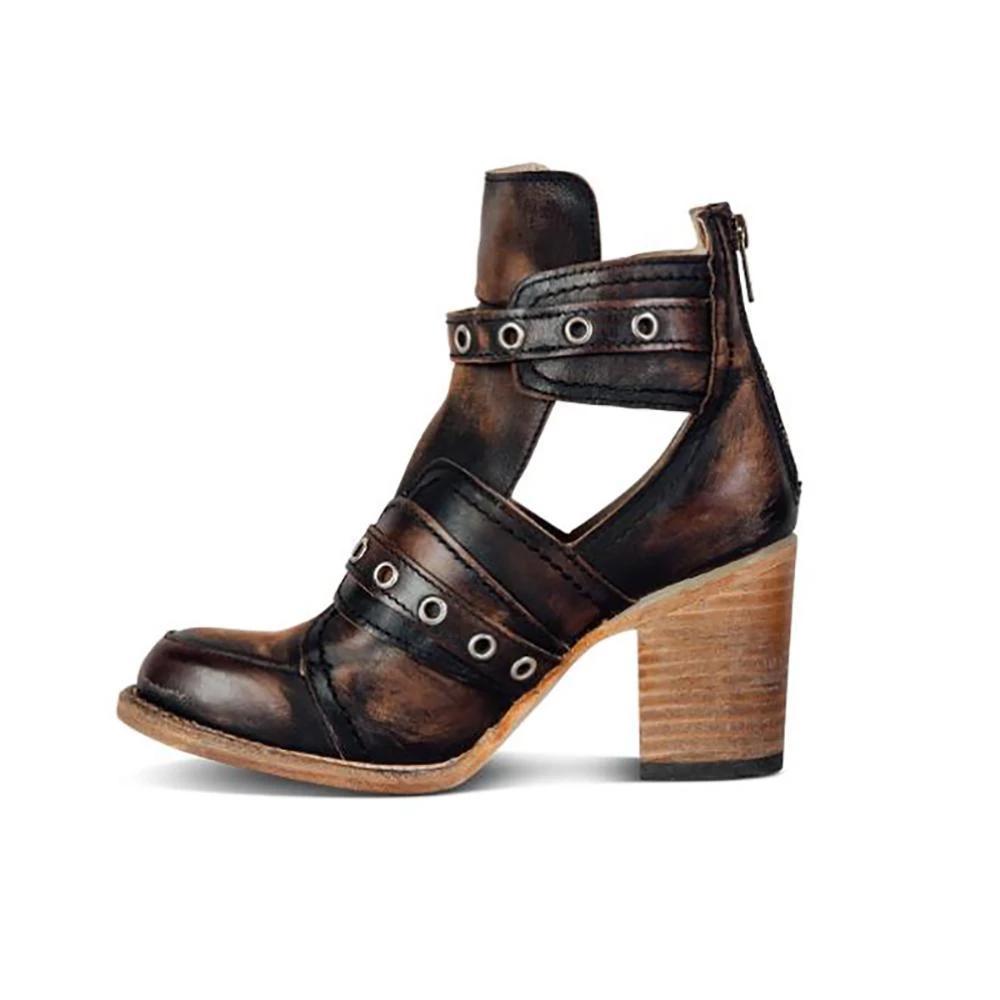 Pauline Laurent® | Bottes Rétro à Boucles pour Femmes