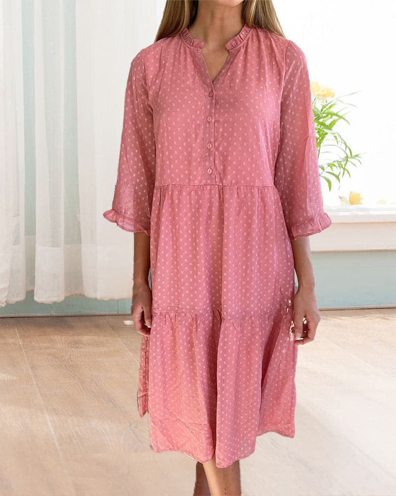 Chloé - Robe volantée imprimé à pois