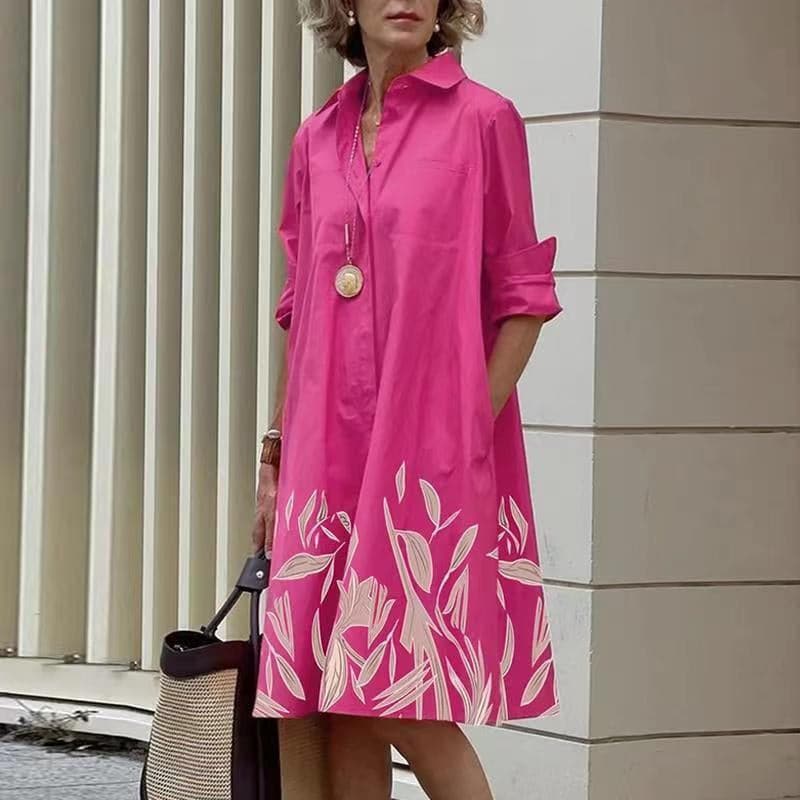 Jonna - Magnifique robe chemisier ample pour les journées chaudes