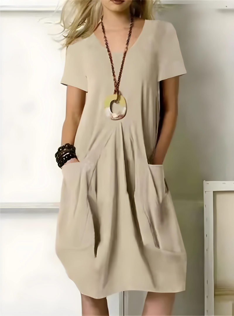Léonore | Robe élégante avec Confort et Poches pour Femmes Modernes