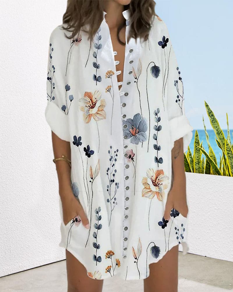 Selina - Robe décontractée à imprimé fleuri