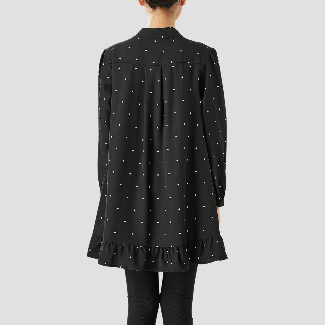 Lola | Blouse à Pois avec Volants Élégants pour Femmes