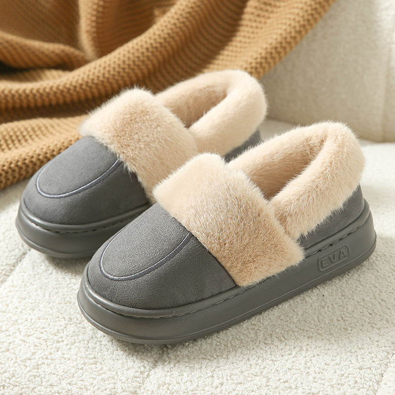 Lucinida - Chaussons pelucheux confortables et élégants pour dames