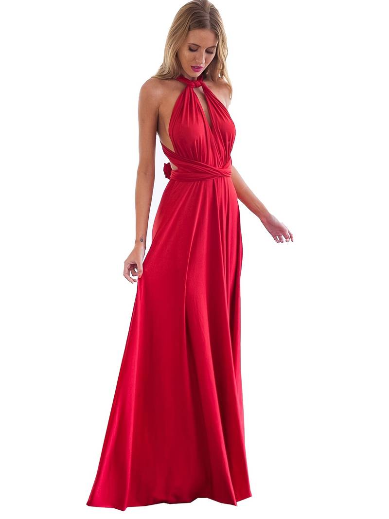 Léona | Robe longue avec Motifs Éléguants et Tissu de Haute Qualité pour Femmes