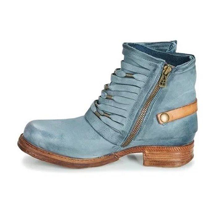 Steinunn | Bottes en cuir rétro pour femmes