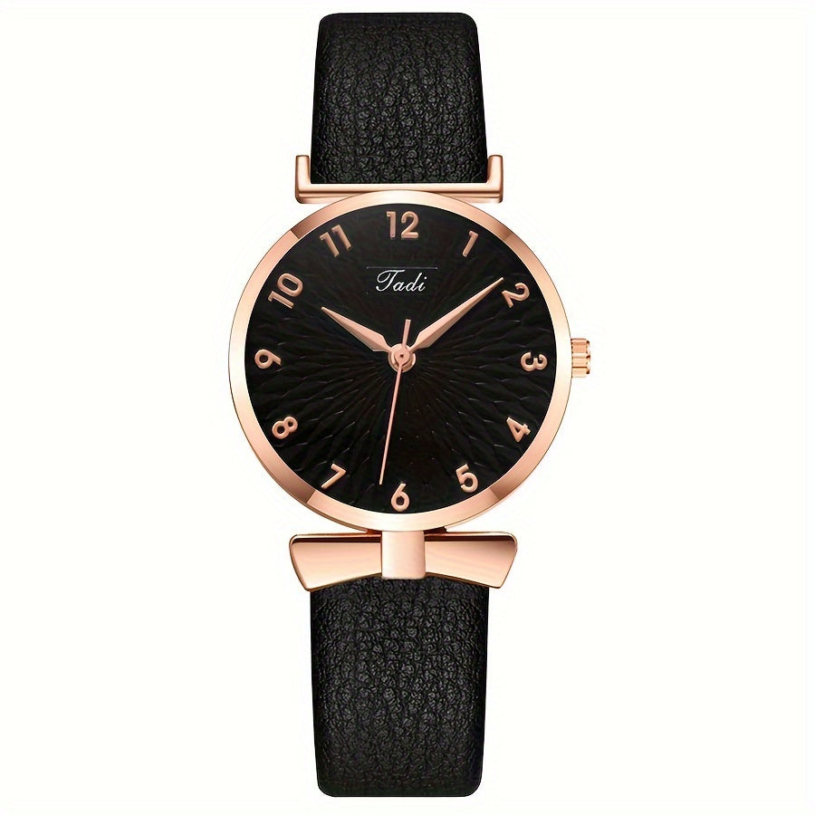 Lunaire | Montre avec Cadran Décontracté et Bracelet en Cuir PU pour Femmes