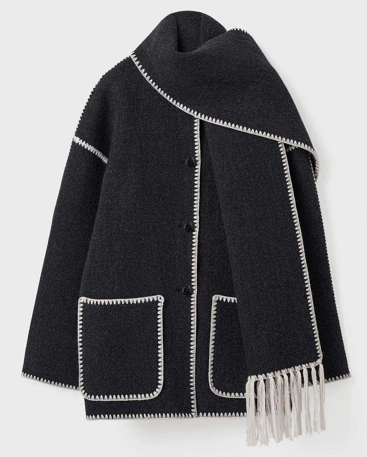 Lysandra | Veste avec Écharpe Élégante et Confortable pour Femmes