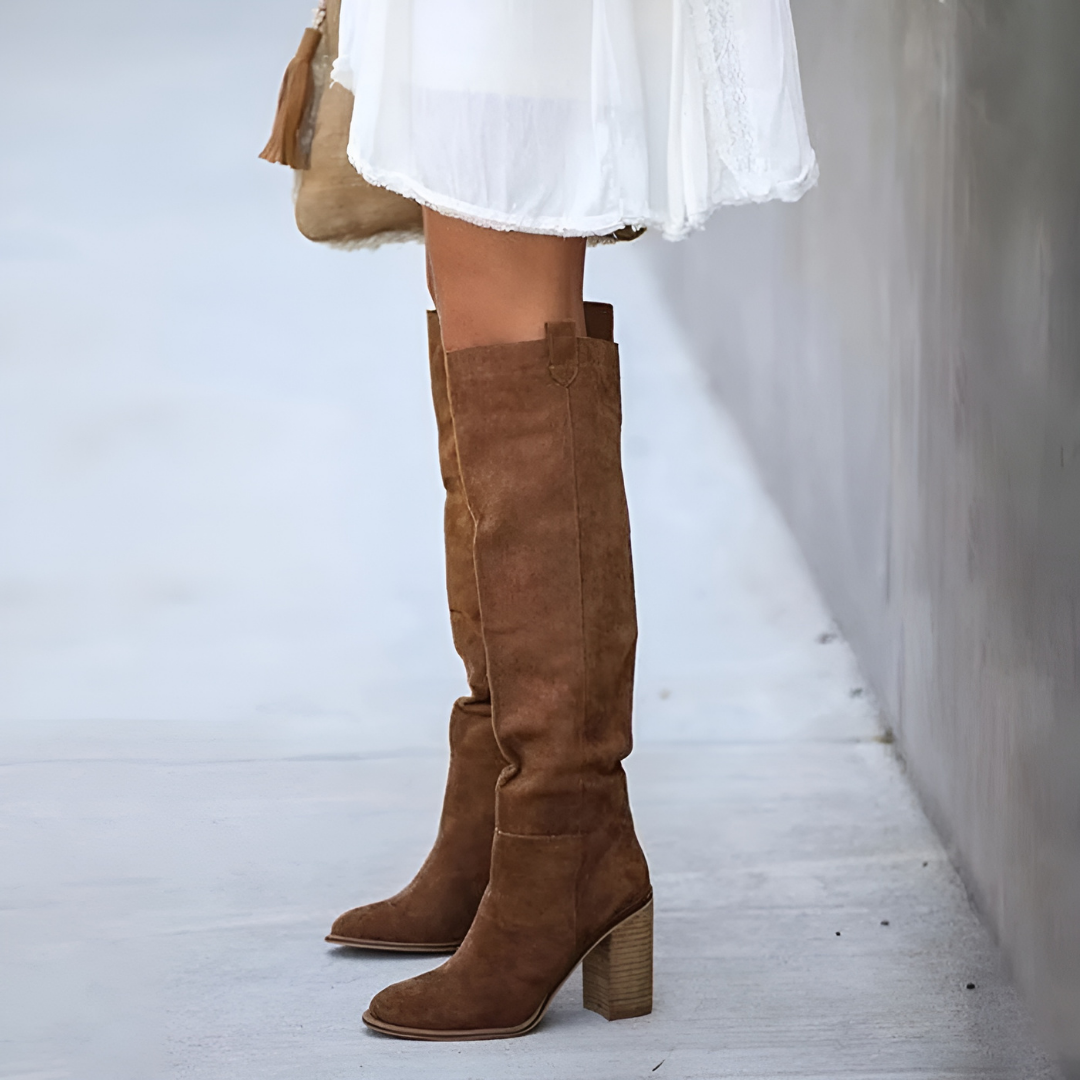 Tenley - Bottes classiques en cuir pour femmes