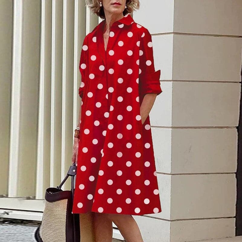 Jonna - Magnifique robe chemisier ample pour les journées chaudes