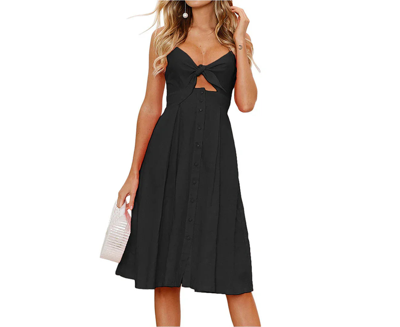 Lila | Robe Midi d'Été avec Tissus de Haute Qualité et Motifs Variés pour Femmes