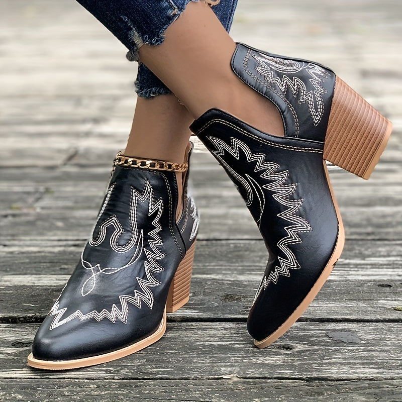 RetroVibe | Bottines à talon aiguille pour femmes