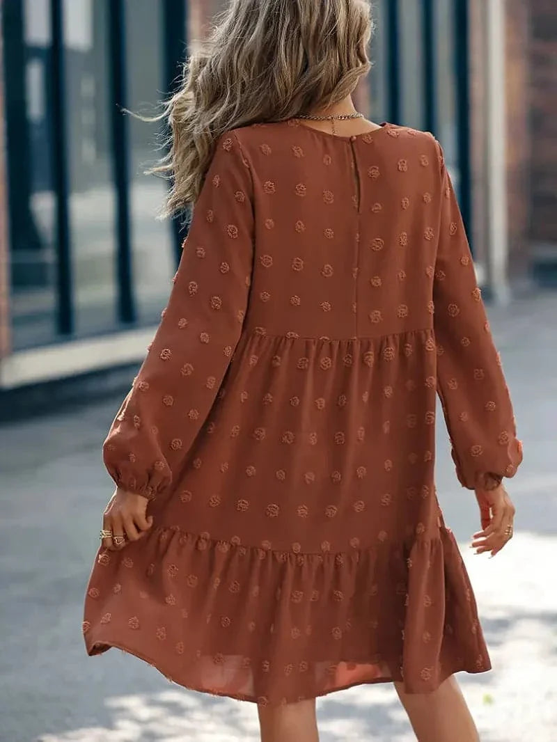 Lilli - Magnifique robe superposée à manches longues