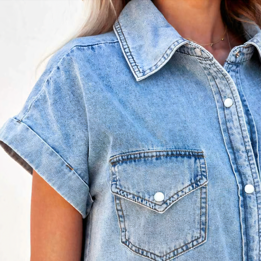 Léonie | Robe en Jean avec Design Élégant et Coupe Flatteuse pour Femmes