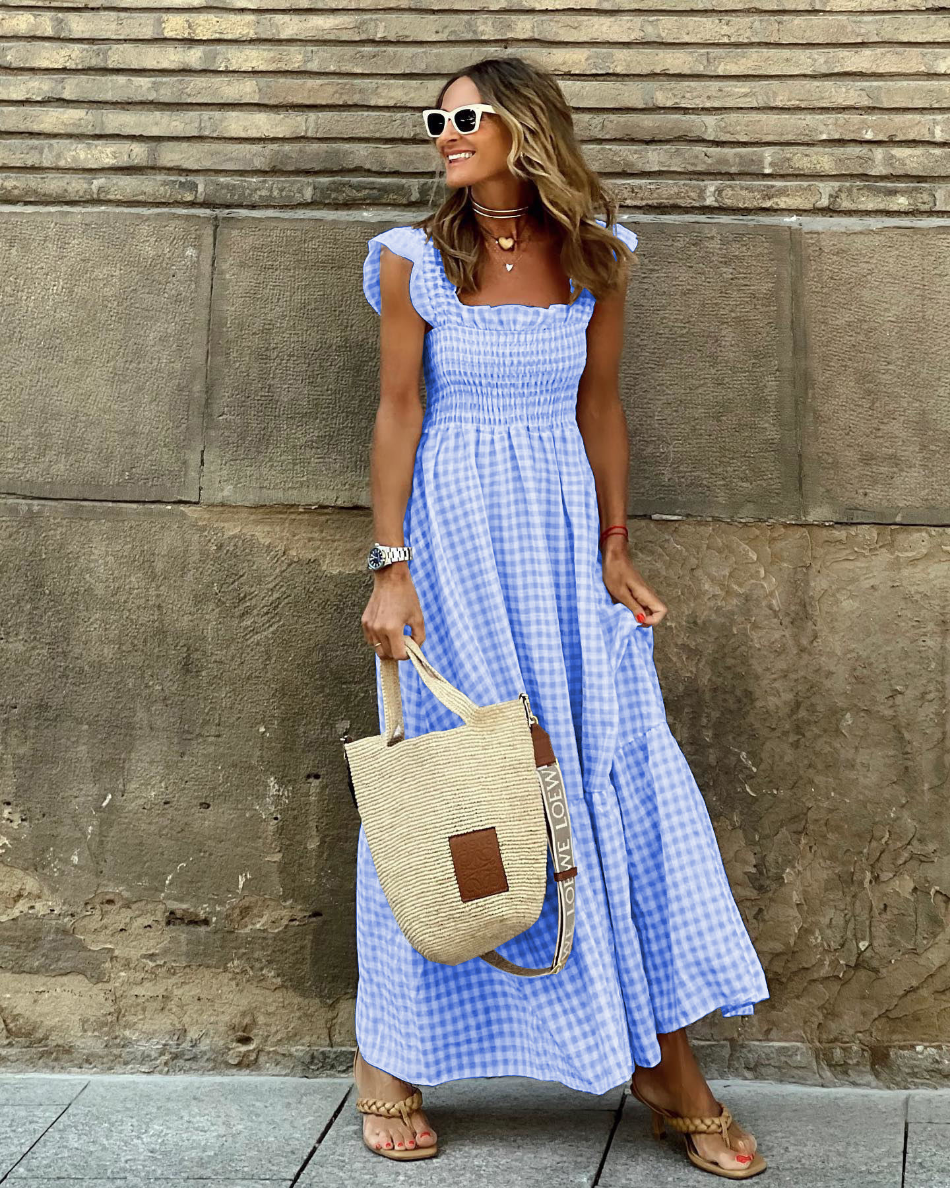 Léonie | Robe d'Été avec Coupe Flatteuse et Détails Élégants pour Femmes