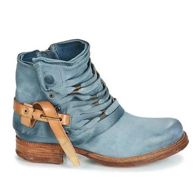 Steinunn | Bottes en cuir rétro pour femmes