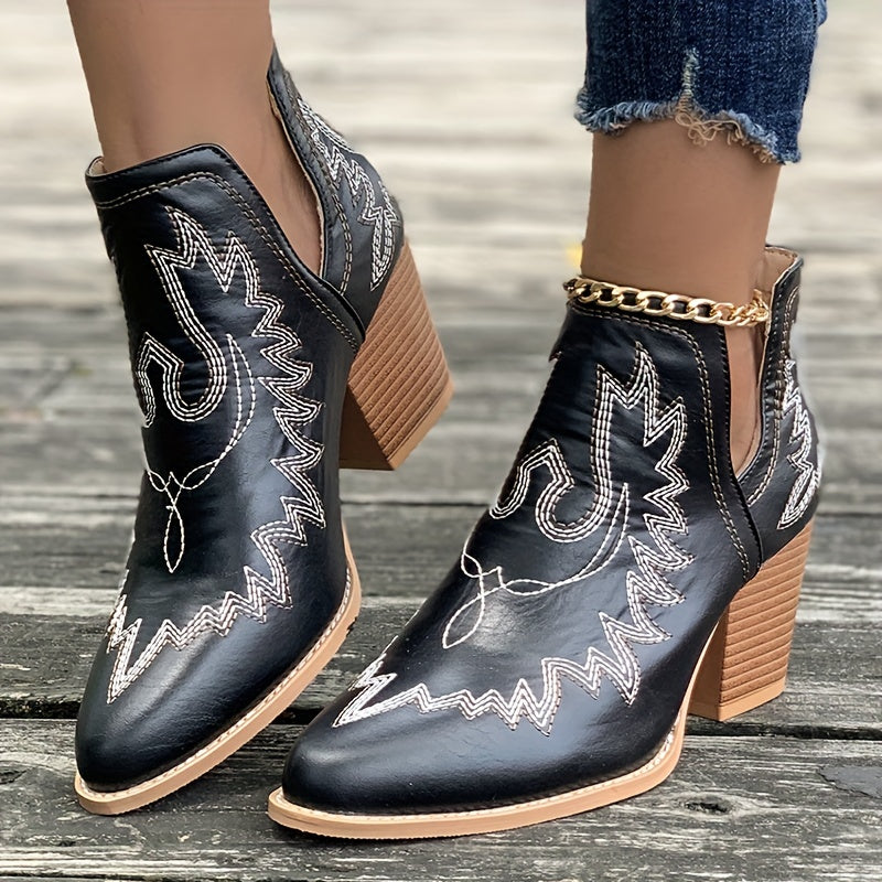 RetroVibe | Bottines à talon aiguille pour femmes