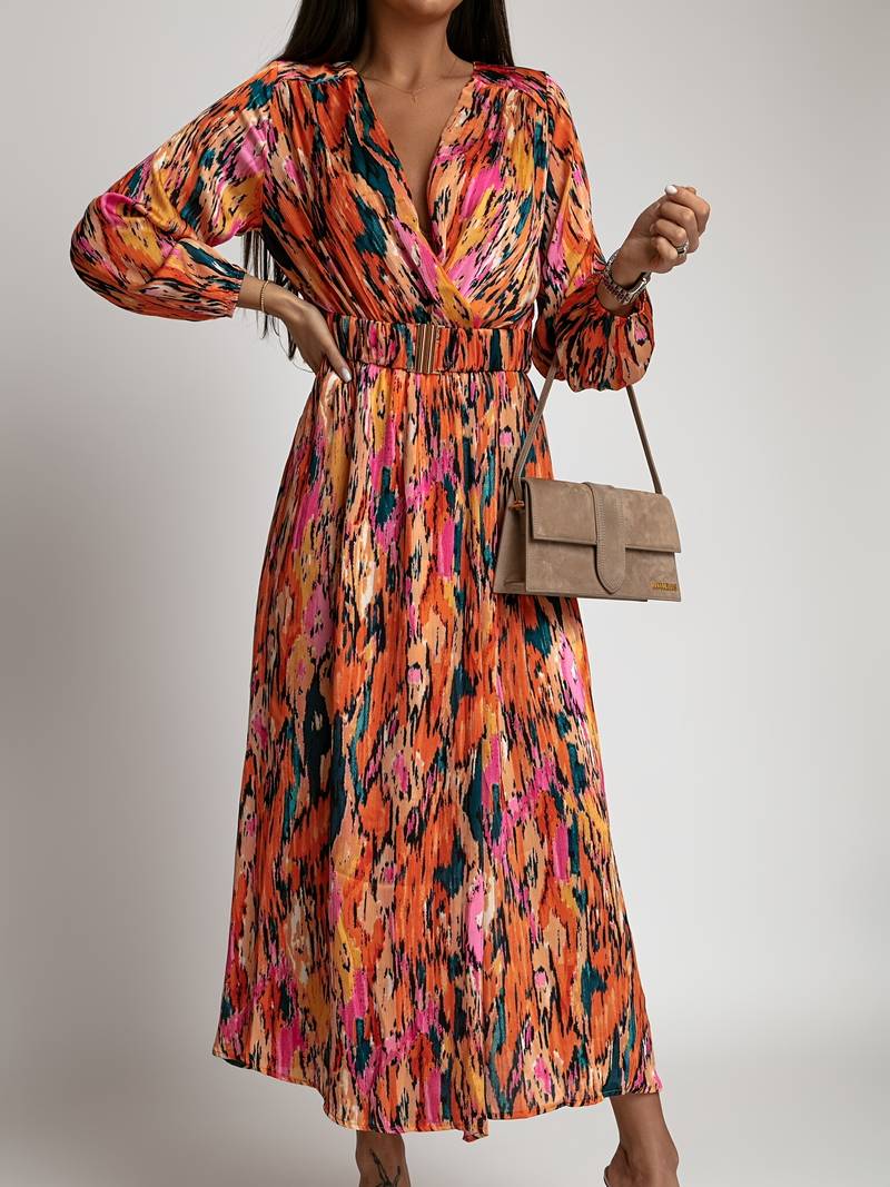 Lysandra | Robe avec Motifs Abstraits et Tissu de Haute Qualité pour Femmes