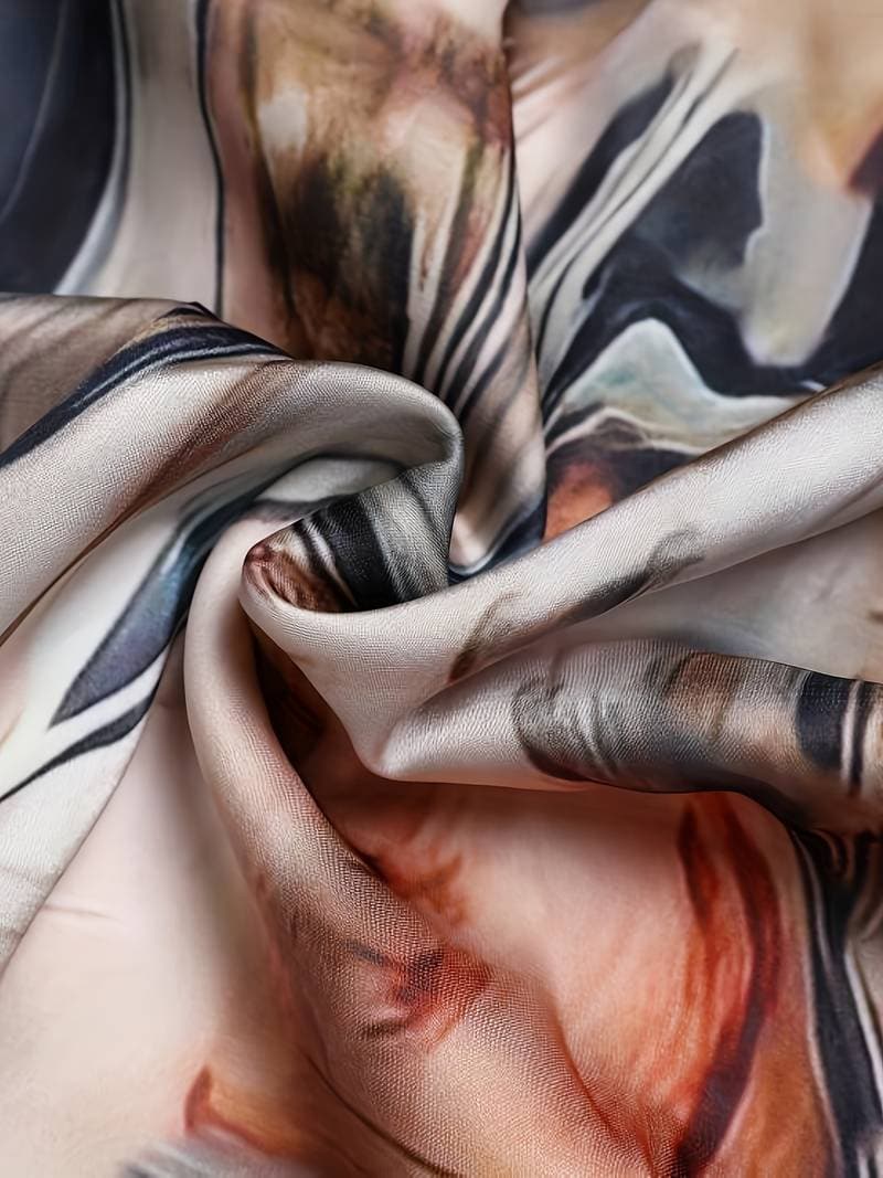 Kaley - Magnifique robe portefeuille à manches longues