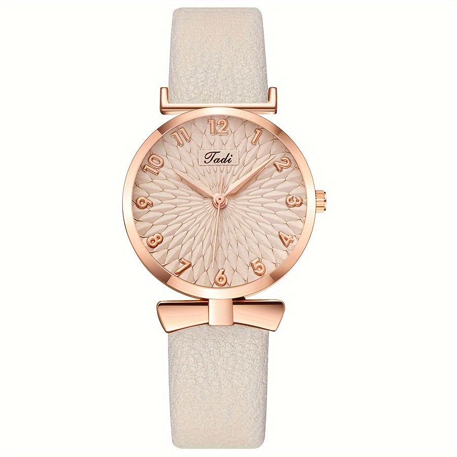 Lunaire | Montre avec Cadran Décontracté et Bracelet en Cuir PU pour Femmes