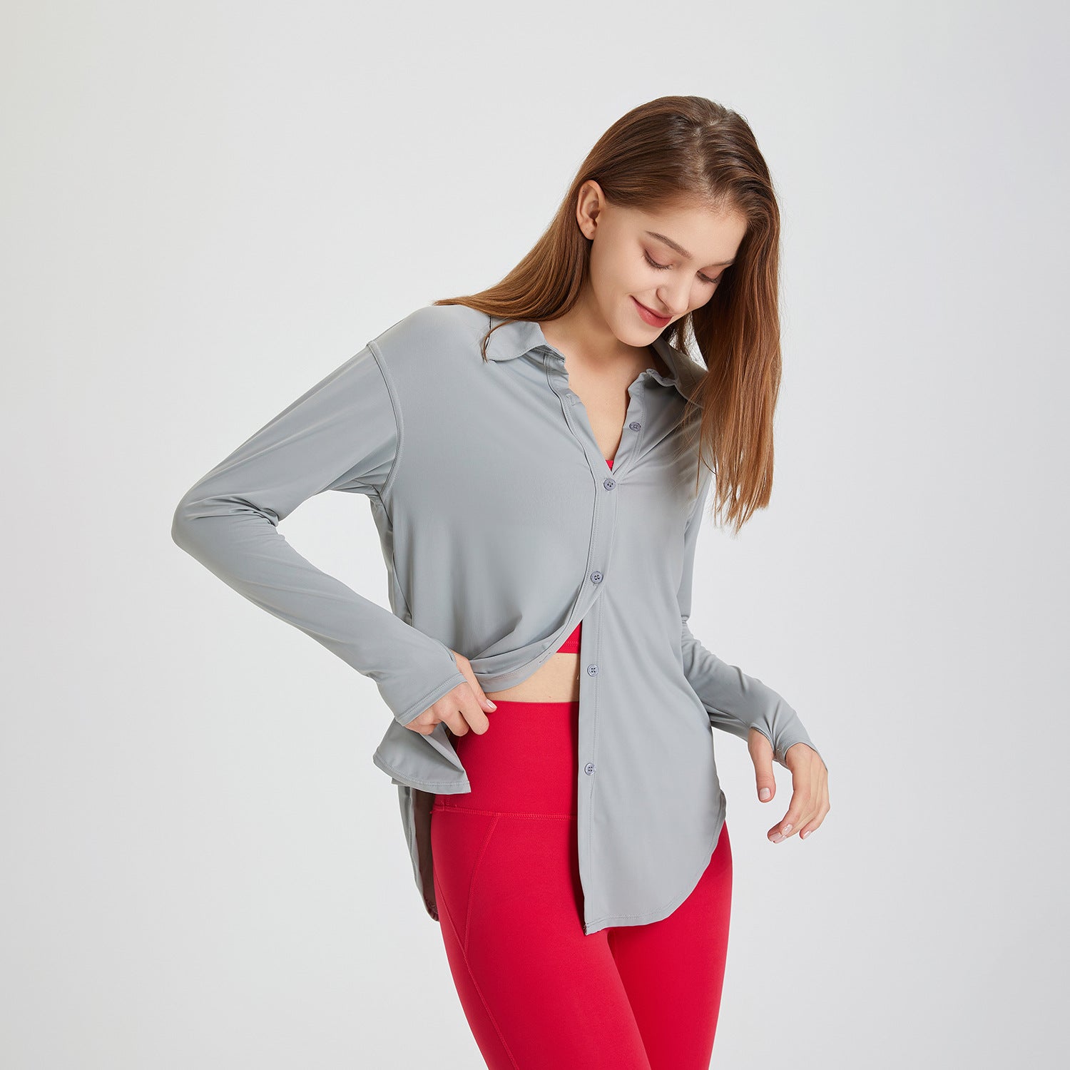 Lunaire | Blouse d'entraînement avec Matériaux Respirants et Élégance Contemporaine pour Femmes