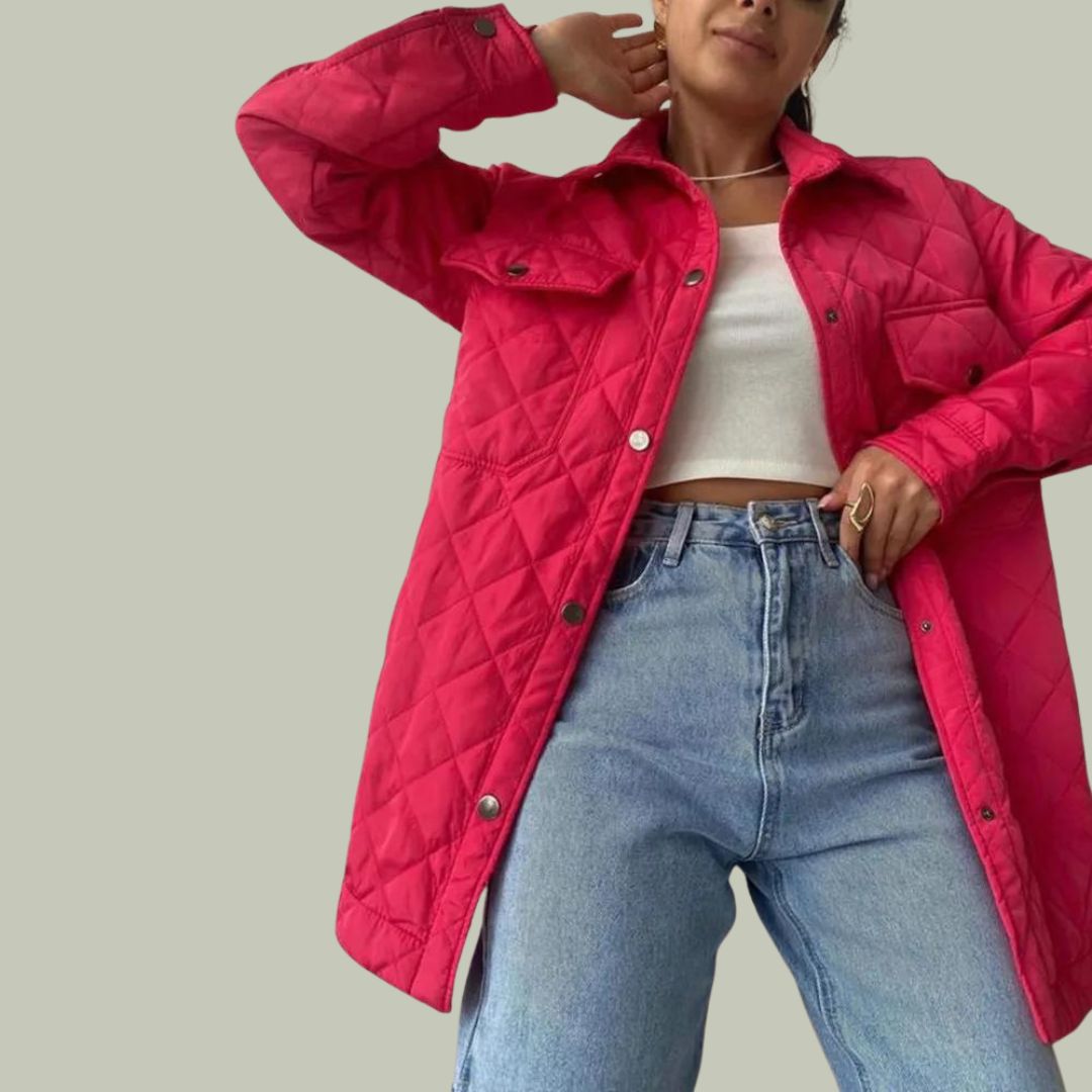 Luna | Veste Matelassée avec Style Élégant et Poches Pratiques pour Femmes