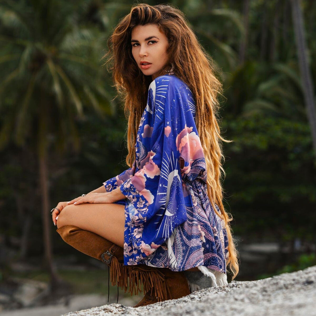 Lunaire | Kimono avec Tissu Aéré et Couleur Élégante pour Femmes