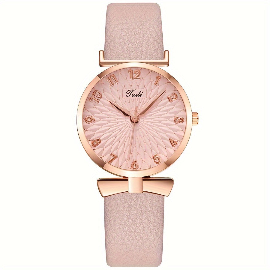 Lunaire | Montre avec Cadran Décontracté et Bracelet en Cuir PU pour Femmes