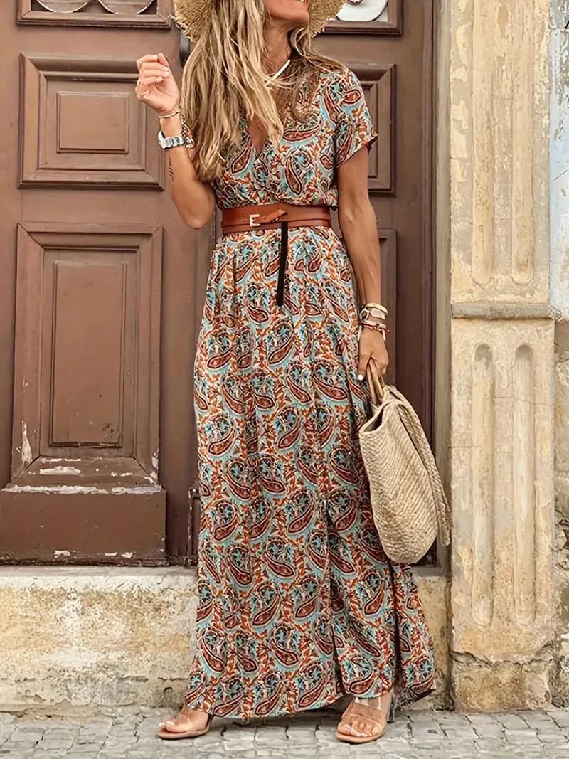 Marta - Magnifique robe aux motifs de créateurs