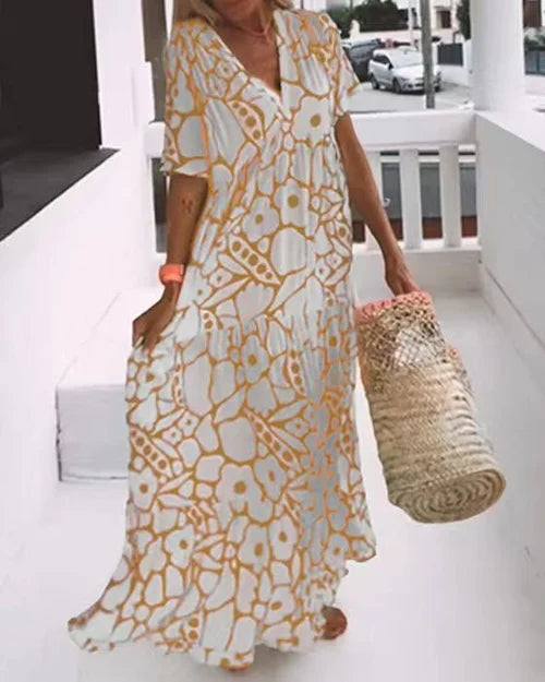 Léa | Robe d'été avec Imprimé Vibrant et Confort Optimal pour Femmes