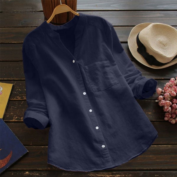 Ozma – Chemise décontractée en lin et coton pour femme