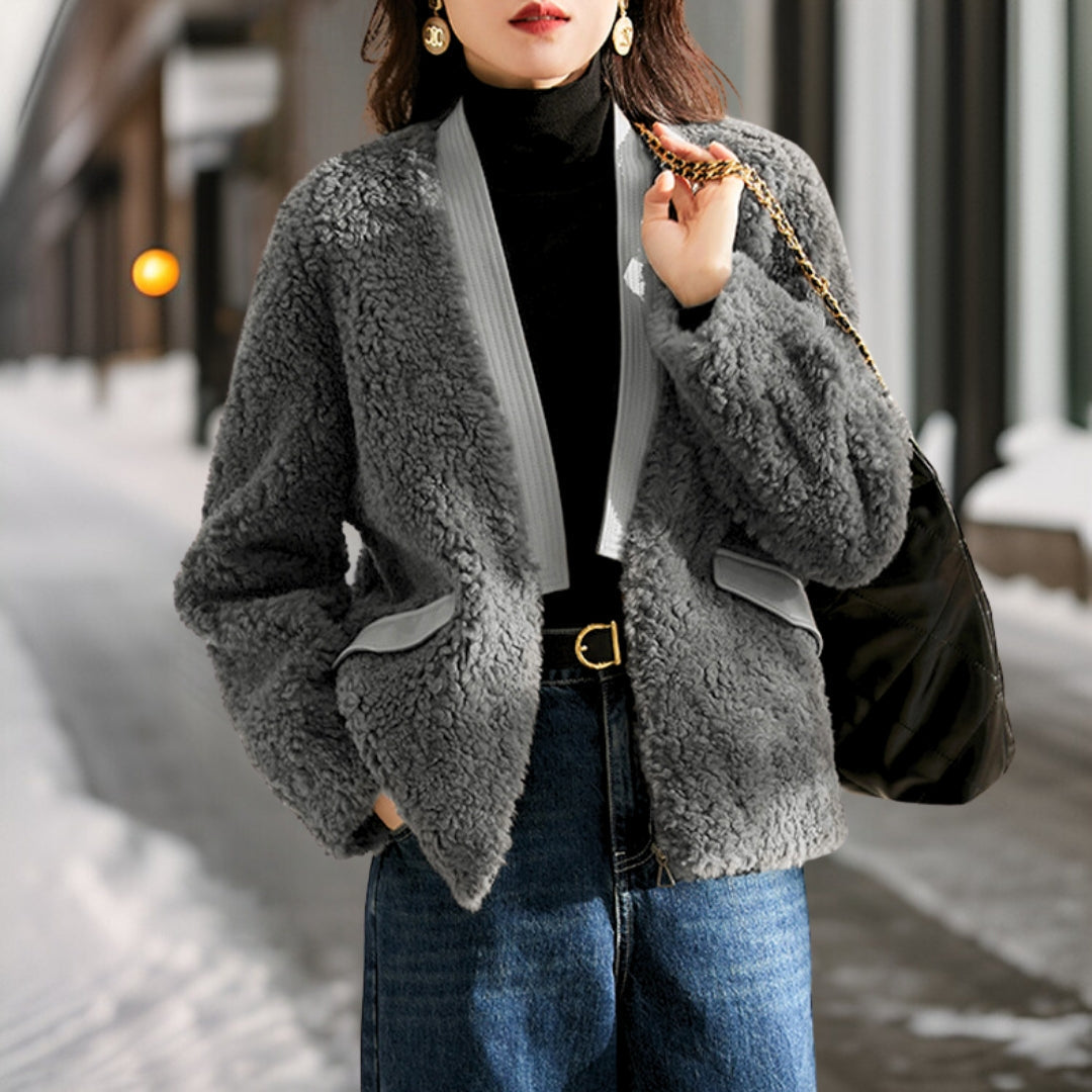Léonie | Manteau de fourrure avec Confort Douillet et Élégance pour Femmes