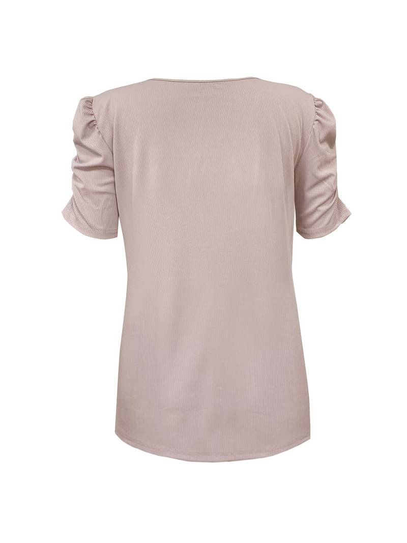 Luna | T-shirt avec Manches Bouffantes et Tissu Léger pour Femmes