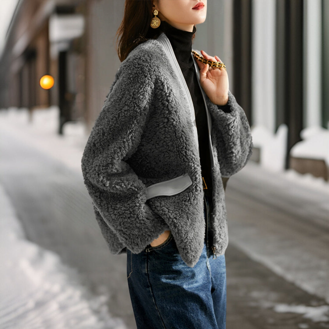 Léonie | Manteau de fourrure avec Confort Douillet et Élégance pour Femmes