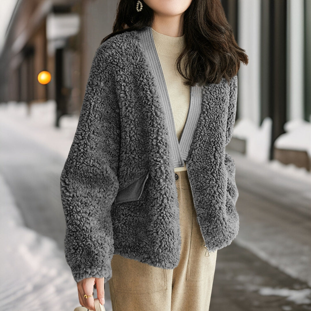 Léonie | Manteau de fourrure avec Confort Douillet et Élégance pour Femmes