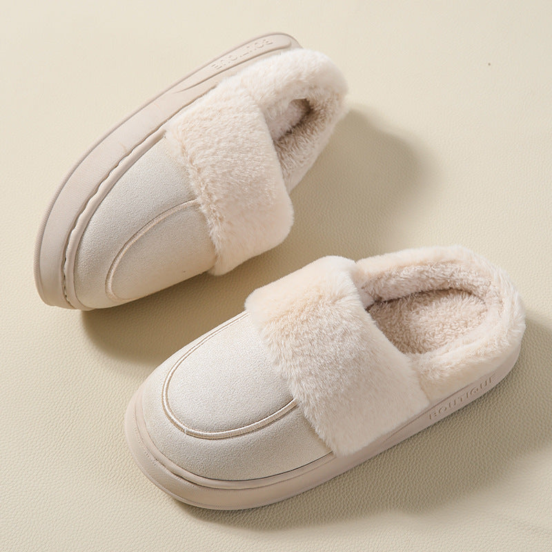 Lucinida - Chaussons pelucheux confortables et élégants pour dames