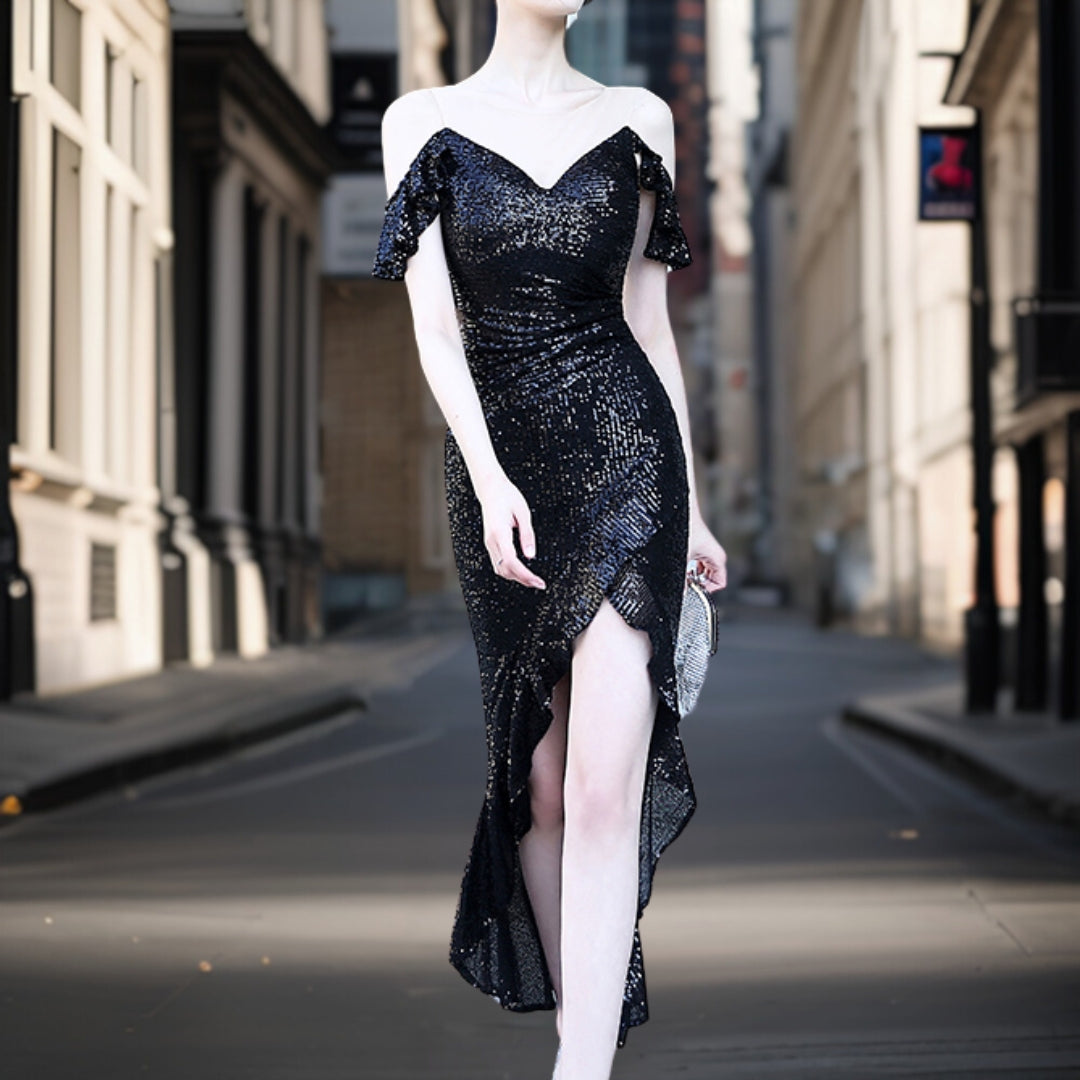 Lysandra | Robe de soirée avec Paillettes Élégantes et Silhouette Flatteuse pour Femmes