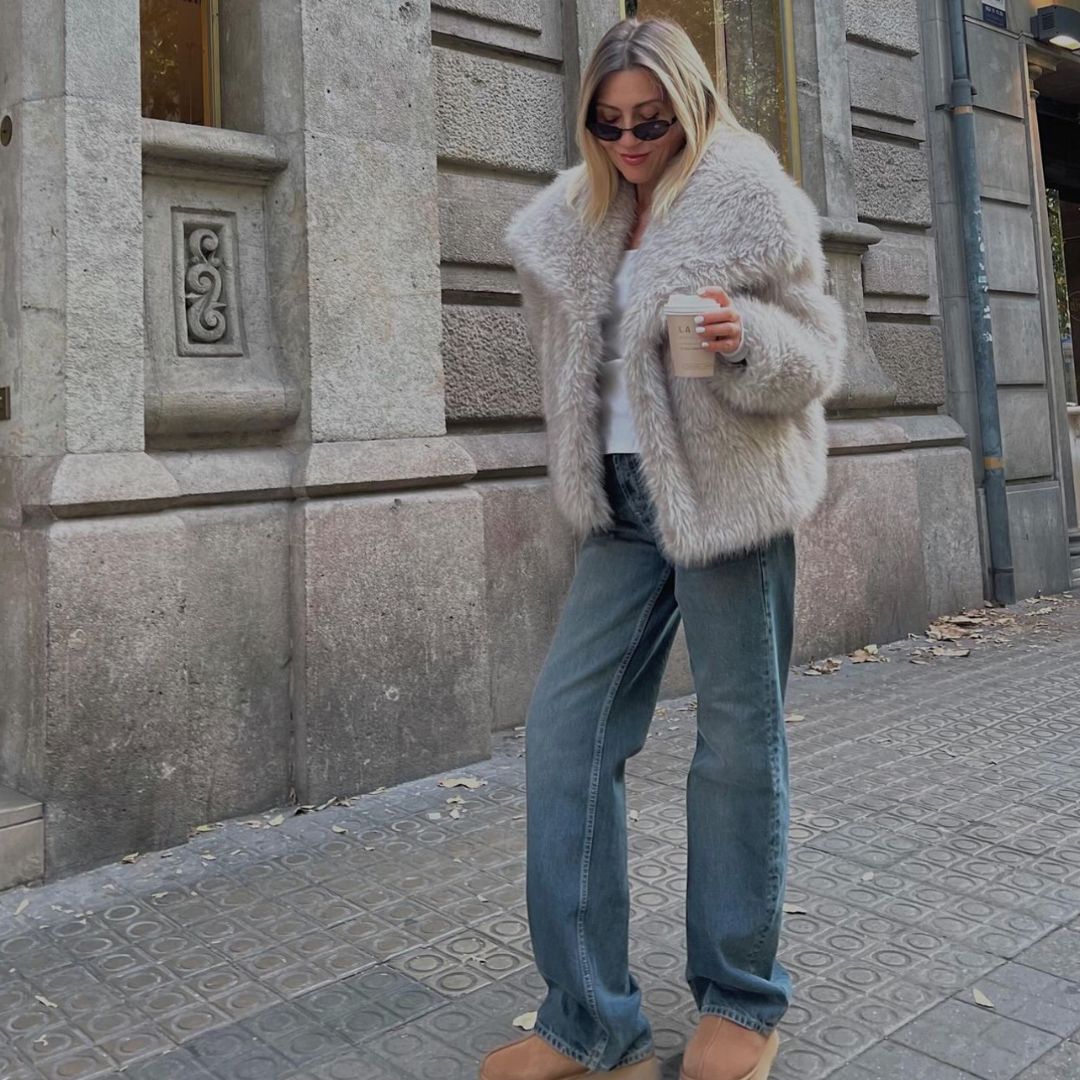 Luna | Manteau de fourrure végétalienne avec Élégance et Doublure Confortable pour Femmes