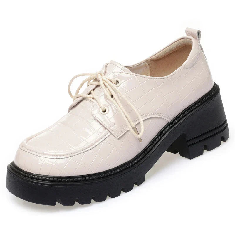 Léa | Chaussures Basses en Cuir Végétalien avec Plateforme et Confort Optimal pour Femmes
