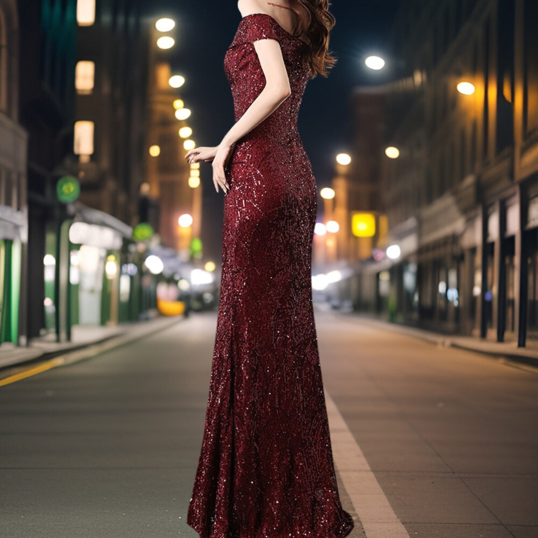 Alyssa | Robe de soirée avec Motifs Uniques et Tissus de Haute Qualité pour Femmes