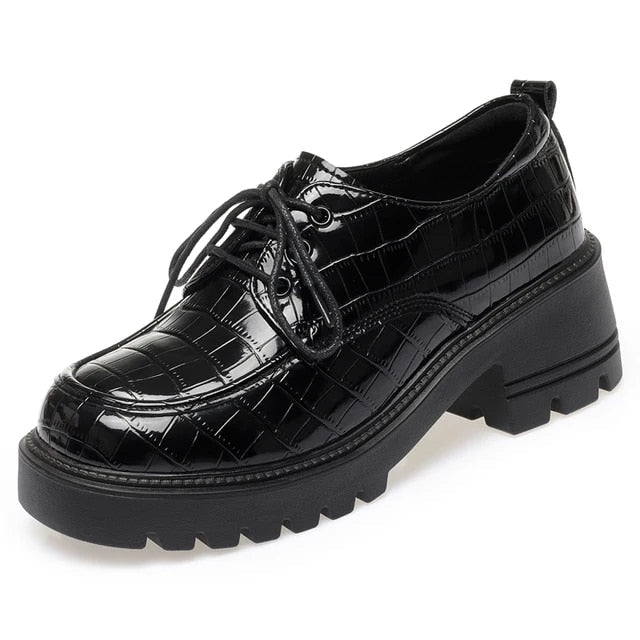 Léa | Chaussures Basses en Cuir Végétalien avec Plateforme et Confort Optimal pour Femmes