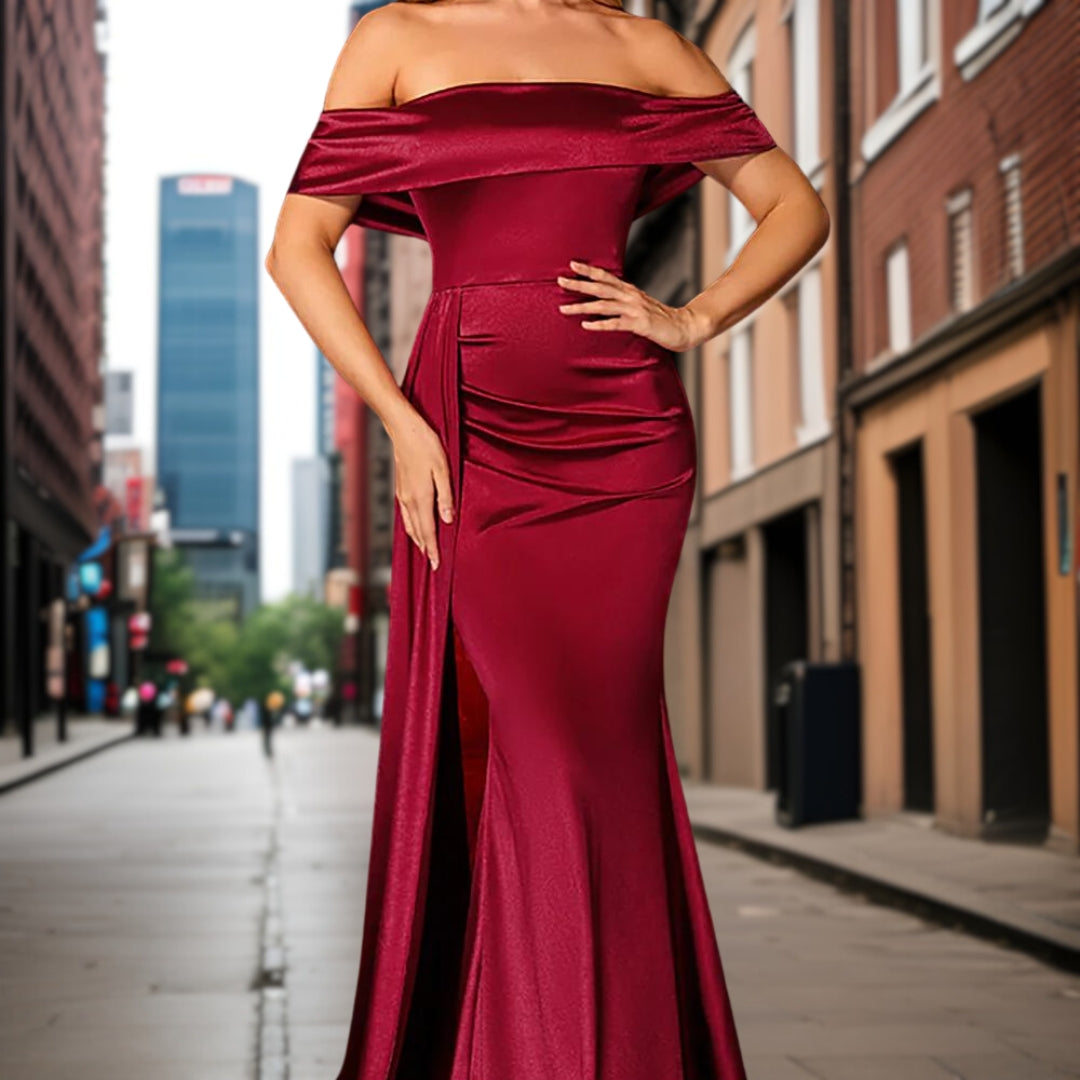 Léonie | Robe de bal élégante avec Tissu de Haute Qualité et Motifs Uniques pour Femmes
