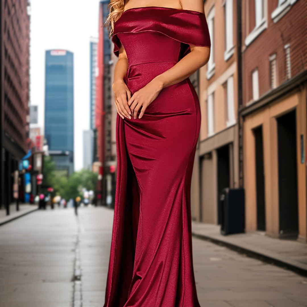 Léonie | Robe de bal élégante avec Tissu de Haute Qualité et Motifs Uniques pour Femmes