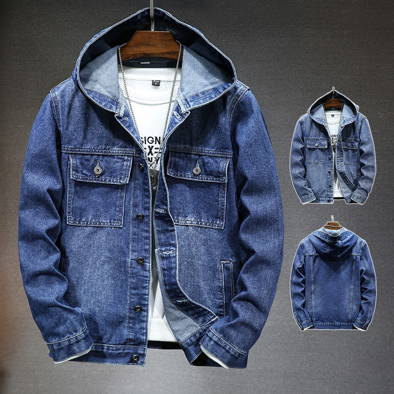 Isom - Veste en denim avec capuche