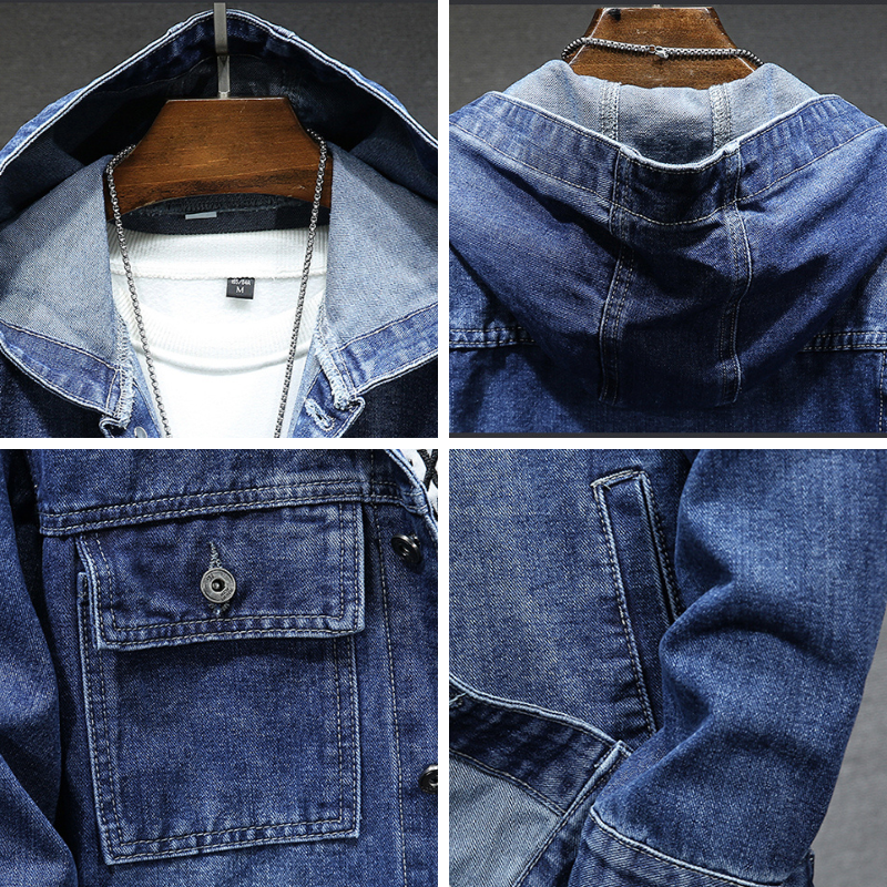 Isom - Veste en denim avec capuche