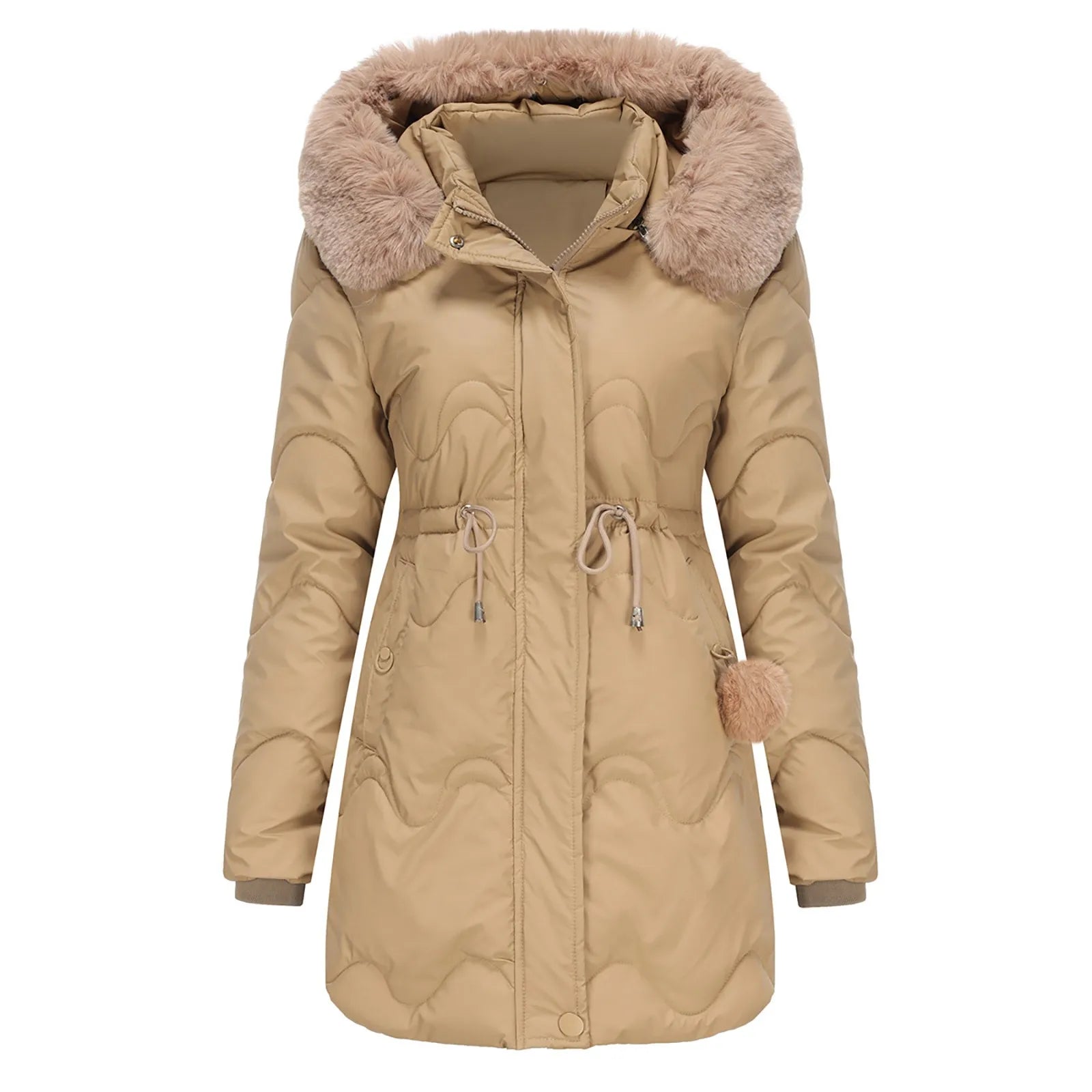 Nora | Veste d'hiver avec Doublure en Polaire et Design Chic pour Femmes