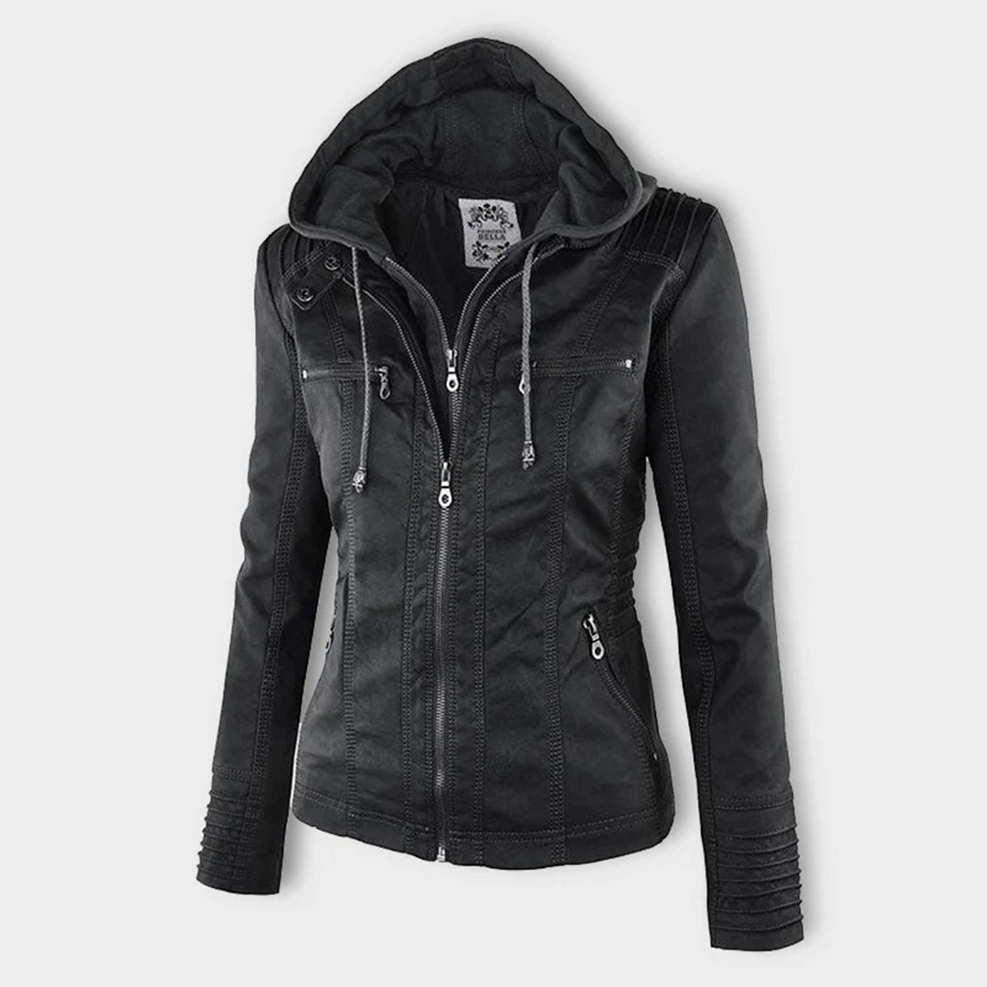 Livia | Veste en Cuir avec Doublure Thermique et Élégance pour Femmes