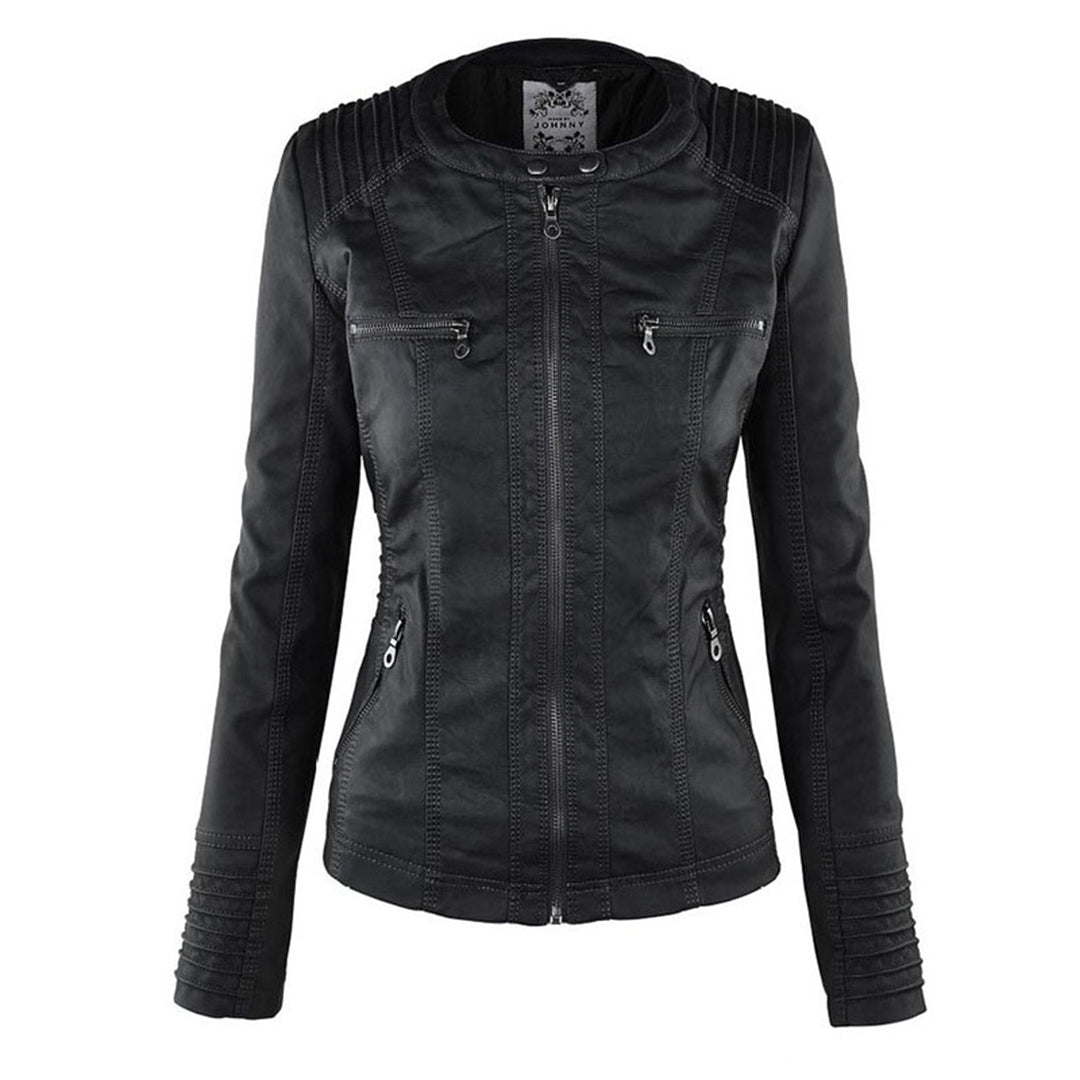 Livia | Veste en Cuir avec Doublure Thermique et Élégance pour Femmes
