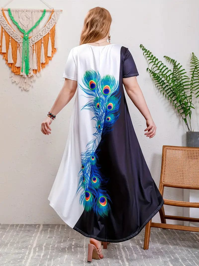 Kara - Robe large à motif coloré